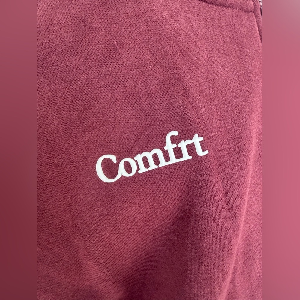Comfrt Comfort Cloud Zip Up Hoodie Maroon Size XXL 2X Loungewear NWT Fleece - Picture 3 of 7